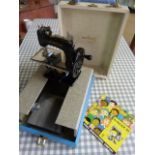 Singer - Sew handy childrens sewing machine model 20 in original fitted hard case with booklet.
