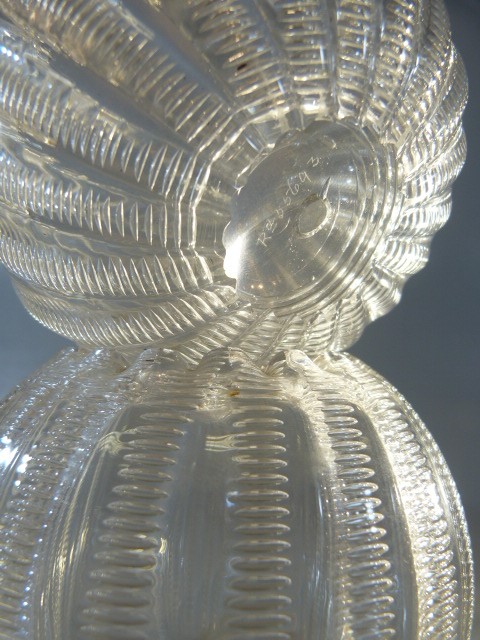 Stevens and Williams glassware - pair of Late 19th Century clear ribbed glass posie vases Rd - Image 17 of 17