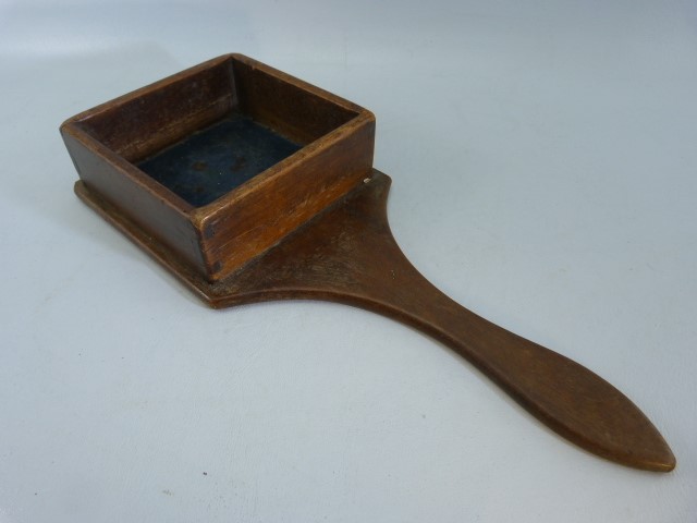 18th Century pine collection box along with a later Victorian sample - Image 5 of 7