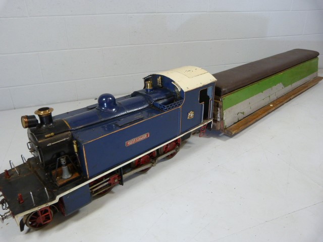 A WELL-ENGINEERED LIVE STEAM 5 INCH GAUGE MODEL OF A Locomotive "EINZIGER" also with a GER tender - Image 2 of 18