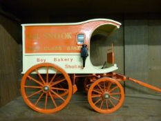 Handmade model cart of a Bakers cart