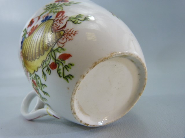 18th Century Newhall Porcelain Teawares - Decorated with Scallops and Flowers in enamelled - Image 10 of 12