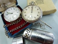 Two G.S.T.P WWII pocket watches one by Bravingtons London (K13675 & S32530) also with a Tommy