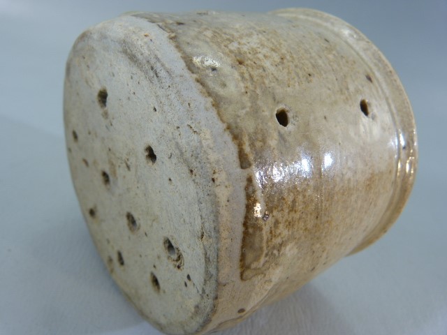 19th Century French stoneware Cheese mould. Pierced to Bottom and Sides. - Image 5 of 6