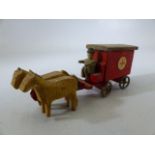 German Wooden Toys (Erzgebirge - German Democratic Republic) Folk Art toy depicting horse and '