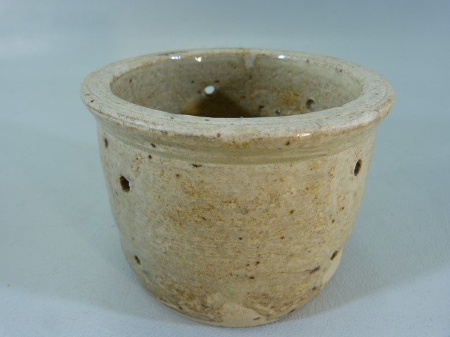 19th Century French stoneware Cheese mould. Pierced to Bottom and Sides. - Image 2 of 6
