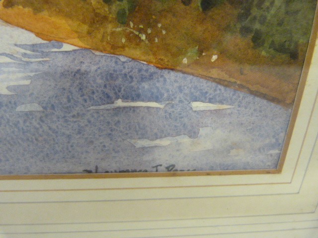 Laurence T Peace - Watercolour of 'Logging in Devon'. Signed lower right. - Image 3 of 6