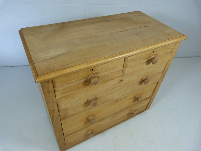 Satinwood chest of five drawers - Image 3 of 7