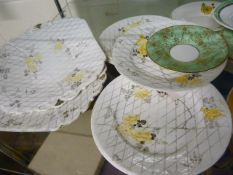 Shelley - uncomplete sets of saucers - Two unmarked.