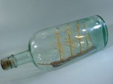 Clipper Ship in corked bottle