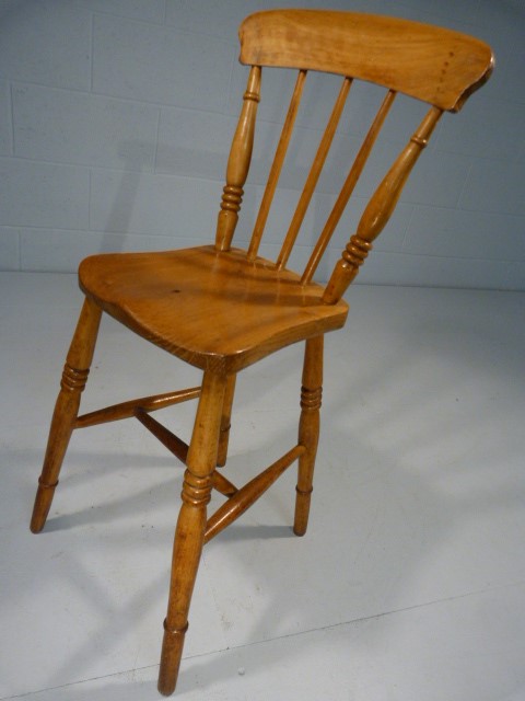 Childs punishment type chair with high stick back and long legs. - Image 7 of 7