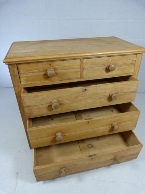 Satinwood chest of five drawers - Image 4 of 7