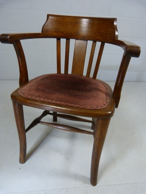 Oak framed captains chair