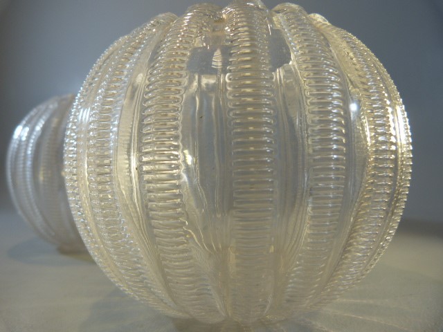 Stevens and Williams glassware - pair of Late 19th Century clear ribbed glass posie vases Rd - Image 16 of 17