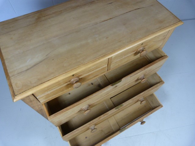 Satinwood chest of five drawers - Image 5 of 7