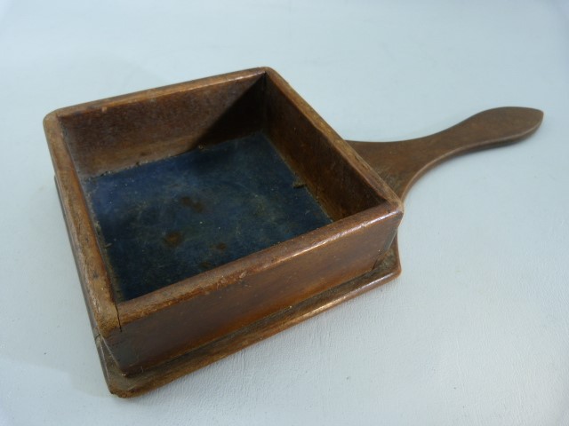 18th Century pine collection box along with a later Victorian sample - Image 6 of 7