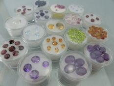 Collection of Loose cut Gemstones to include - Amethyst, Garnet, Citrine, Peridot, Tourmaline,