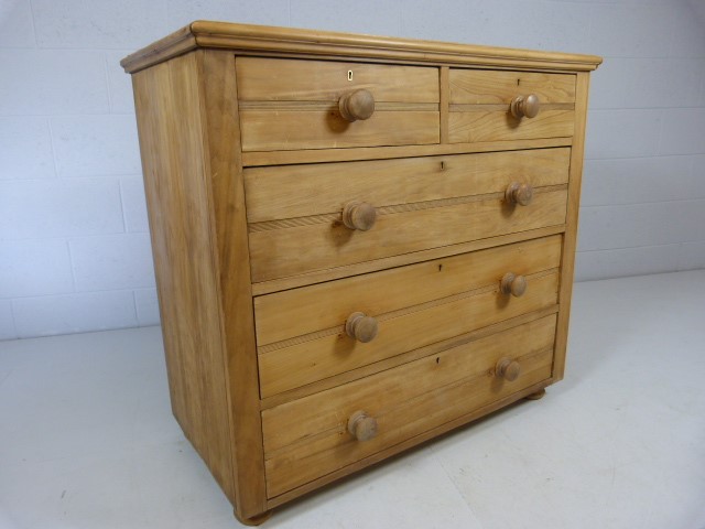 Satinwood chest of five drawers - Image 2 of 7