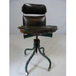 Mid Century Machinist stool A/F