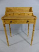 C.1900 French dressing table/ wash stand with three drawers over and single drawer under.