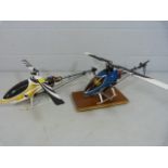 Hobbyist - Two remote control helicopter bodies.