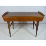 Early Nathan Art Deco console table with hidden drawers