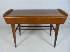 Early Nathan Art Deco console table with hidden drawers