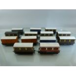 Collection of Thirteen 'OO' branch line coaches mostly Hornby