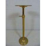 Brass Shop stand with extending neck on hexagonal stem.