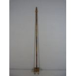 19th Century Rare Eastern European stave with painted decoration