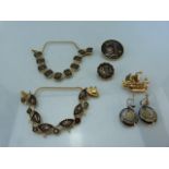 Collection of Damascene jewellery