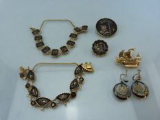 Collection of Damascene jewellery