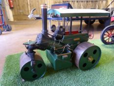 WALLACE AND STEVENS (SIMPLICITY) Three inch Scale Live Steam model of a traction engine, finished in