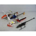 Hobbyist - Four remote control helicopter bodies A/F