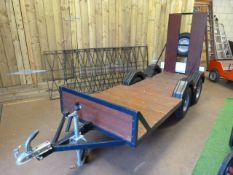 Bespoke handmade trailer planked.