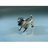 Sterling silver figure of a Dog - Approx weight - 14.2g