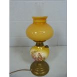 Converted oil lamp