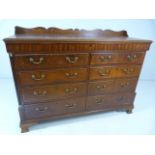 Late Georgian Oak blanket chest The hinged top above two long dummy drawers (inside housing two