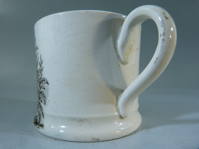 Early pearlware in Brown Transfer 'The litlle Plunderer' - Image 4 of 8