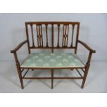 Edwardian two seater settee