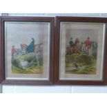 A pair of Victorian Lithographs depicting equestrian persuits