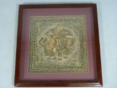 Stump and Crewel work modern Thai picture of an Elephant