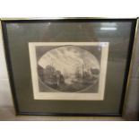 Framed 19th Century engraving