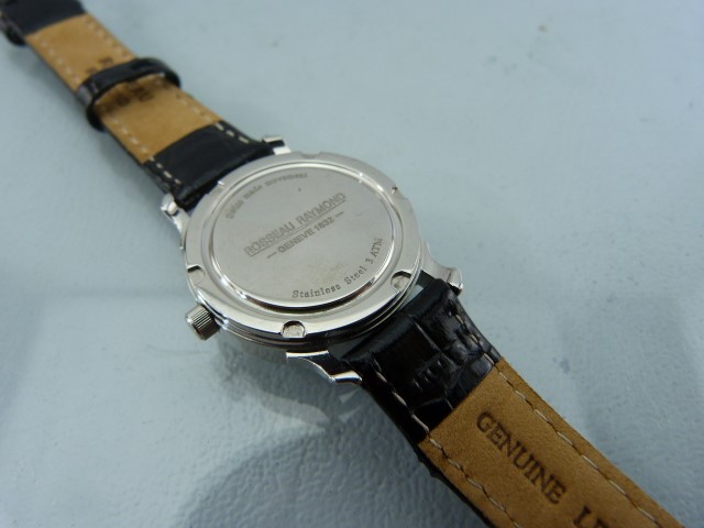 Rosseau Raymond ladies wrist watch. Off White face with silver tone Roman Numeral chapter ring. - Image 4 of 4
