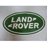 Cast Iron Landrover sign