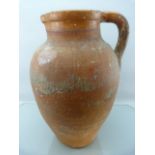 Large Terracotta water urn with salt glaze