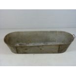 Galvanised bath