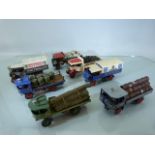 Selection of model trucks to also include a Matchbox Atkinson Steam.
