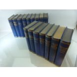Set of sixteen Dickens books - blue bound cloth