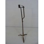 19th Century French hearth candle stand with grip for toasting fork